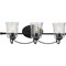 Progress Lighting Bowman Collection Black Three-Light Bath P300255-031 - alternate 1